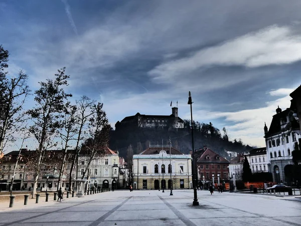 Lubiana Główne Miasto Słowenia — Zdjęcie stockowe