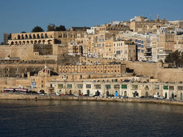 Valletta Belangrijkste Stad Het Eiland Malta — Stockfoto