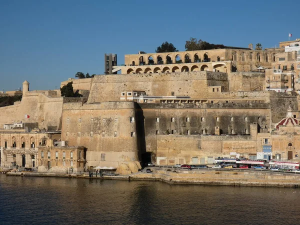 Valletta Main City Island Malta — стокове фото