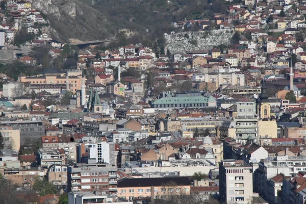 Sarajewo Główne Miasto Bosnie Hercegowina — Zdjęcie stockowe