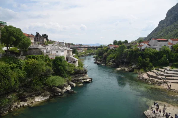 Piękne Miasto Mostar Bośni Hercegowinie — Zdjęcie stockowe