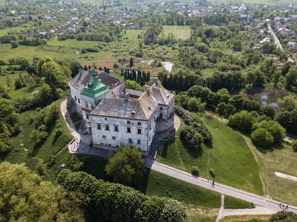 Olesko Ukraine Mai 2018 Vue Aérienne Drone Vers Château Historique — Photo