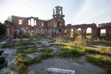 Jitomir, Ukrayna Tereshchenko Grod eski bir kale kalıntıları. 19. yüzyıl Sarayı