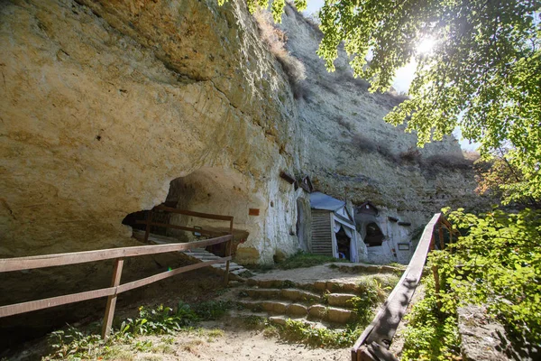 Monasterio Rupestre Bakota Región Khmelnytskyi Ucrania —  Fotos de Stock