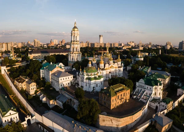 Aerial Top View Kiev Pechersk Lavra Kyiv Ukraine — Stock Photo, Image