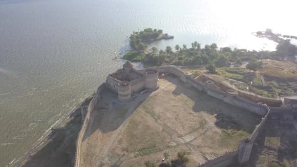 Vista Aerea Dall Alto Dal Drone All Antica Fortezza Akkerman — Video Stock