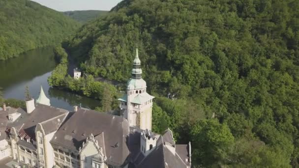 Lillafured Macaristan 2018 Olabilir Havadan Görünümü Lillafured Kalesi Lillafured Güzel — Stok video
