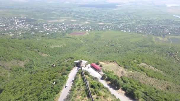 Sighnaghi City Gürcü Kasaba Signagi Kakheti Georgia Nın Doğudaki Bölgede — Stok video