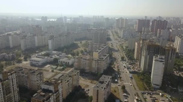 Vue Aérienne Frome Drone Grands Bâtiments Grandioses Nouveau Quartier Résidentiel — Video