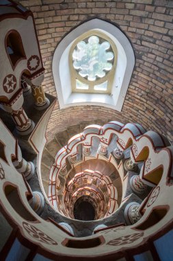 SZEKESFEHERVAR, HUNGARY - April 25, 2018: Interior of Bory Var castle in Szekesfehervar, Hungary clipart
