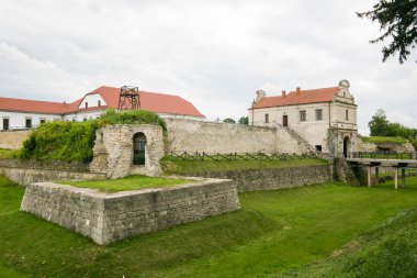 Zbarazh, Ukrayna - 06 Temmuz 2017? Zbarazh, Ternopil bölgesi, Ortaçağ Kalesi Batı Ukrayna Castle Polonya-Litvanya Birliği zamanlarında inşa.