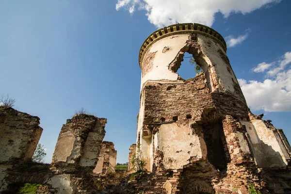 Ruínas Castelo Velho Vila Chervonograd Região Ternopil Ucrânia — Fotografia de Stock