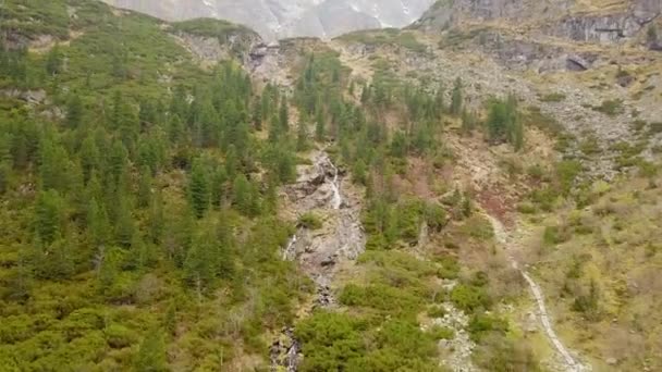 Paysage Polonais Célèbre Vue Aérienne Vers Czarny Staw Lac Noir — Video