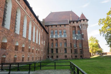 Malbork Kalesi Polonya açık ünlü simge olduğunu.