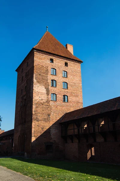 Castillo medieval teutónico de Malbork, Polonia — Foto de Stock