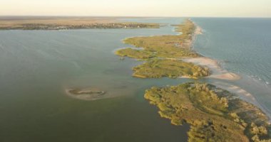 Karadeniz kıyısındaki Tuzly Estuary Ulusal Doğa Parkı, Ukrayna