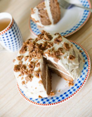 Masada nefis çikolatalı pasta. 