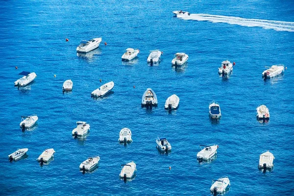 Many Different Type Small Boats Port Scilla Calavbria Italy — Stock Photo, Image