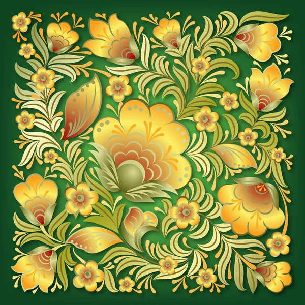 Abstracto primavera ornamento floral vector ilustración — Archivo Imágenes Vectoriales