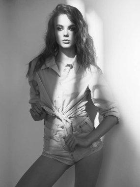 Genç güzel bayan Yaşam tarzı portre