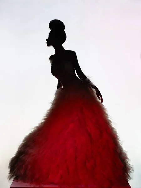 Piękna elegancka Kobieta w luksusowej sukni wieczorowej — Zdjęcie stockowe