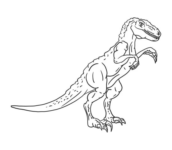 Вектор Динозавр Ізольований Фоні — стоковий вектор