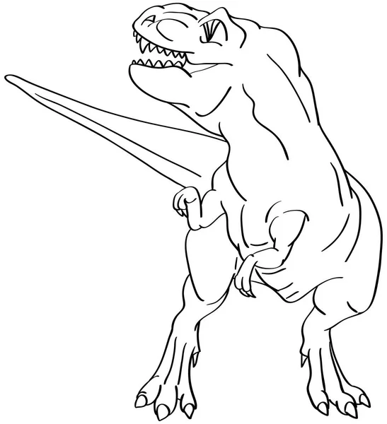 Vector Dinosaurus Geïsoleerd Achtergrond — Stockvector