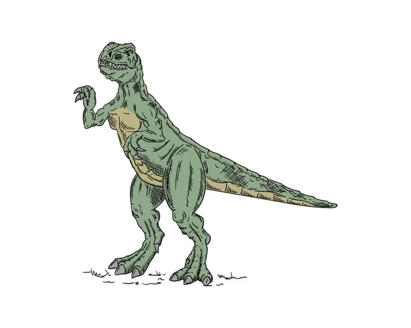 Διάνυσμα Δεινόσαυρος Απομονωμένος Φόντο — Διανυσματικό Αρχείο