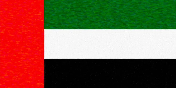 アラブ首長国連邦 紙の質感の水彩の旗 独立記念日 お土産のサッカー ゲーム ボタンの言語 アイコンのシンボル — ストック写真