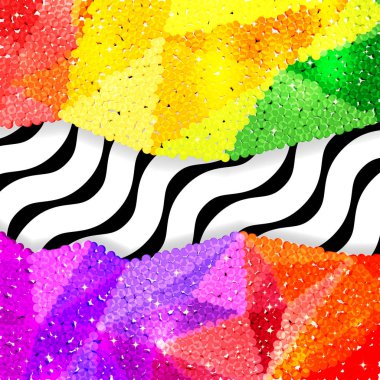 Glitter payet sınırında bir chevron arka plan, tatil kutlama desen bayram kartları, afişler, posterler için.