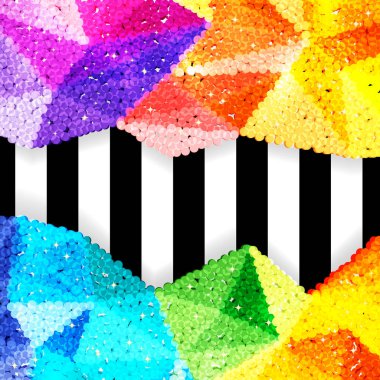 Glitter payet sınırında bir chevron arka plan, tatil kutlama desen bayram kartları, afişler, posterler için.