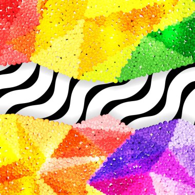 Glitter payet sınırında bir chevron arka plan, tatil kutlama desen bayram kartları, afişler, posterler için.