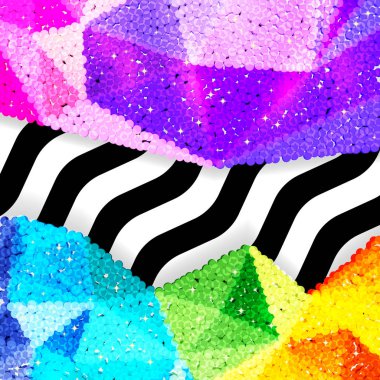 Glitter payet sınırında bir chevron arka plan, tatil kutlama desen bayram kartları, afişler, posterler için.