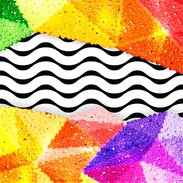 Glitter payet sınırında bir chevron arka plan, tatil kutlama desen bayram kartları, afişler, posterler için.