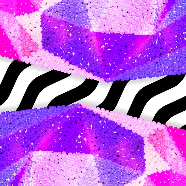 Glitter payet sınırında bir chevron arka plan, tatil kutlama desen bayram kartları, afişler, posterler için.