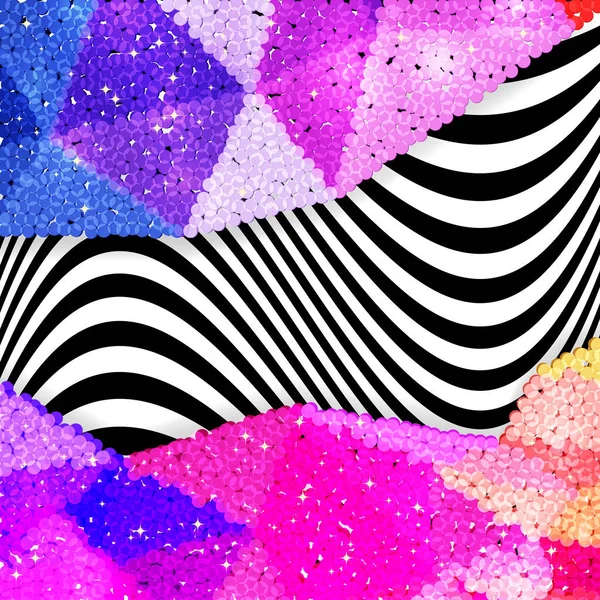 Glitter payet sınırında bir chevron arka plan, tatil kutlama desen bayram kartları, afişler, posterler için.