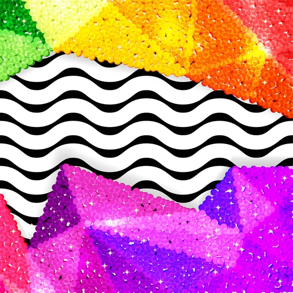 Glitter payet sınırında bir chevron arka plan, tatil kutlama desen bayram kartları, afişler, posterler için.