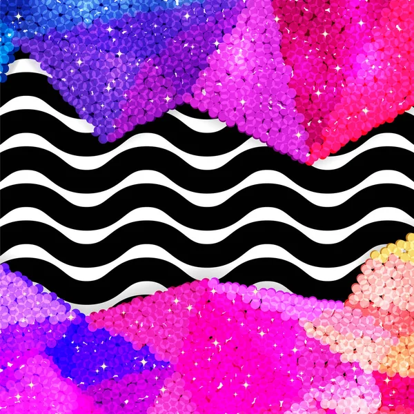 Glitter payet sınırında bir chevron arka plan, tatil kutlama desen bayram kartları, afişler, posterler için.