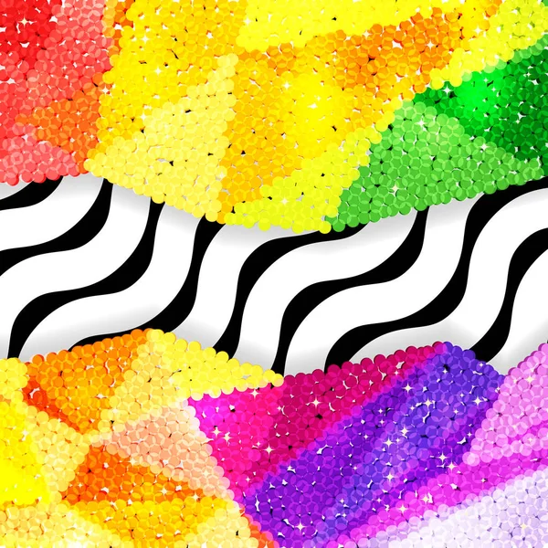 Glitter payet sınırında bir chevron arka plan, tatil kutlama desen bayram kartları, afişler, posterler için.