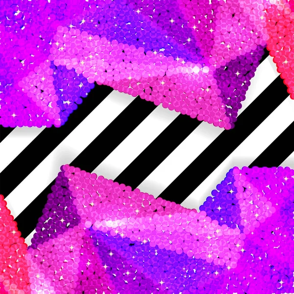 Glitter payet sınırında bir chevron arka plan, tatil kutlama desen bayram kartları, afişler, posterler için.