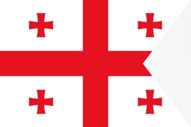 Gürcistan bayrağı. Bağımsızlık günü, futbol oyun Flama, dil düğmesi simgesi simgesi.