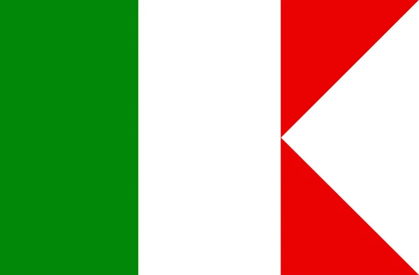 Drapeau Italie Symbole Jour Indépendance Bannière Jeu Football Souvenir Bouton — Image vectorielle