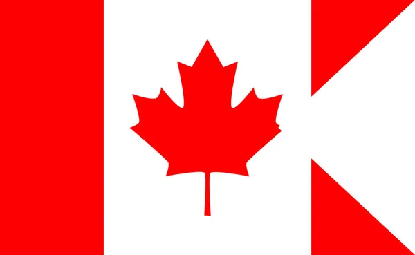 Vlag Van Canada Symbool Van Independence Day Souvenir Voetbal Spel — Stockvector