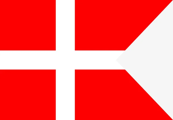 Прапор Данії Символ День Незалежності Сувенірні Футбол Гра Банер Кнопку — стоковий вектор