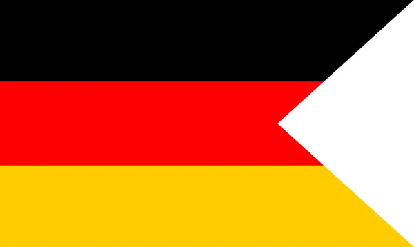 Flagge Deutschlands Symbol Des Unabhängigkeitstages Souvenir Fußballspiel Banner Sprache Taste — Stockvektor