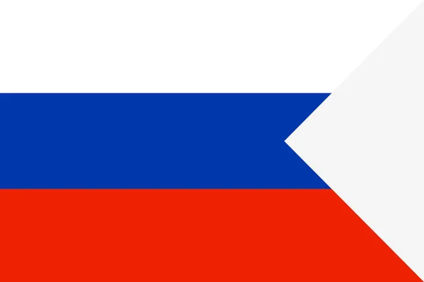 Botão de bandeira russa bandeira da federação russa branco azul