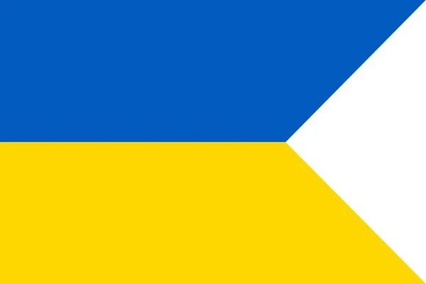 Vlajka Ukrajiny Symbol Den Nezávislosti Suvenýr Fotbal Hry Banner Tlačítko — Stockový vektor