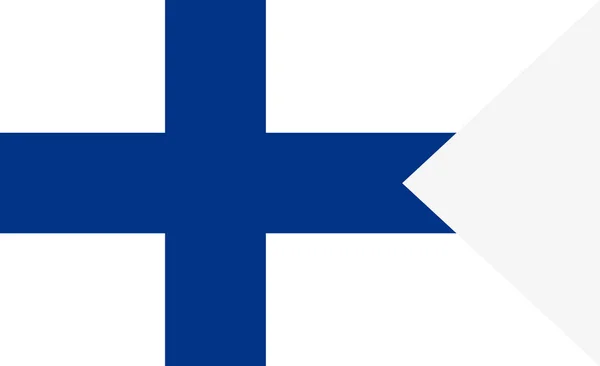 Flagge Finnlands Symbol Des Unabhängigkeitstages Souvenir Fußballspiel Banner Sprache Taste — Stockvektor