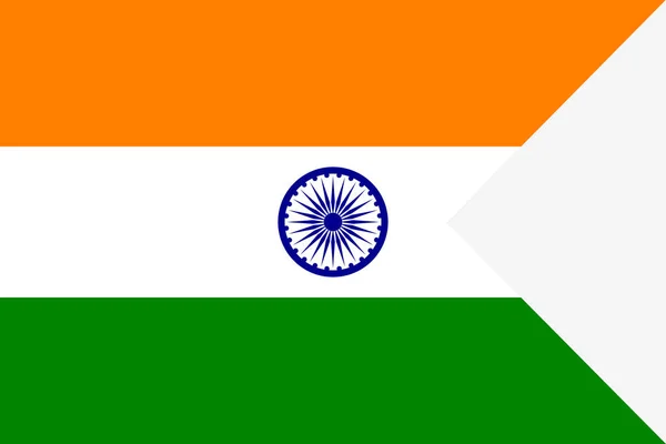 Vlag Van India Symbool Van Independence Day Souvenir Voetbal Spel — Stockvector