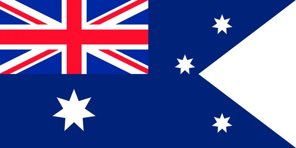 Bandera Australia Símbolo Del Día Independencia Banner Juego Fútbol Recuerdo — Archivo Imágenes Vectoriales